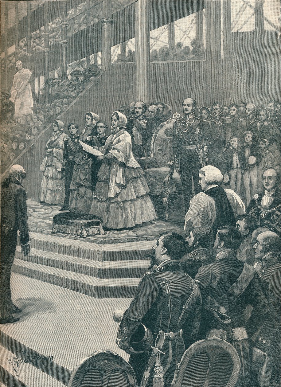 A királynő megnyitja a Kristálypalotát, 1906 alkotó: Unbekannt