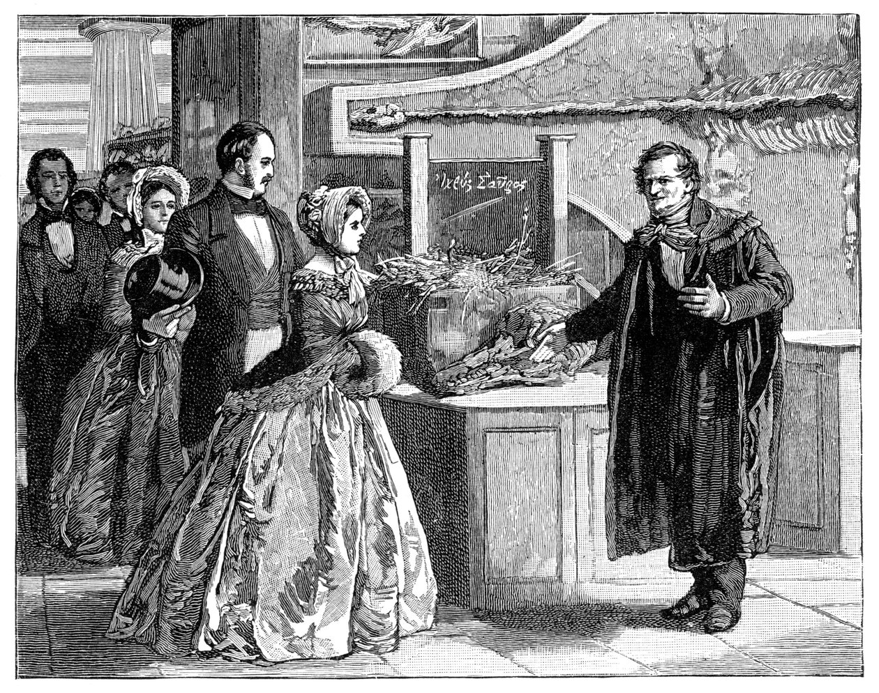 A királynő a Woodwardian Múzeumban, 1850-es évek, 1900 alkotó: Unbekannt