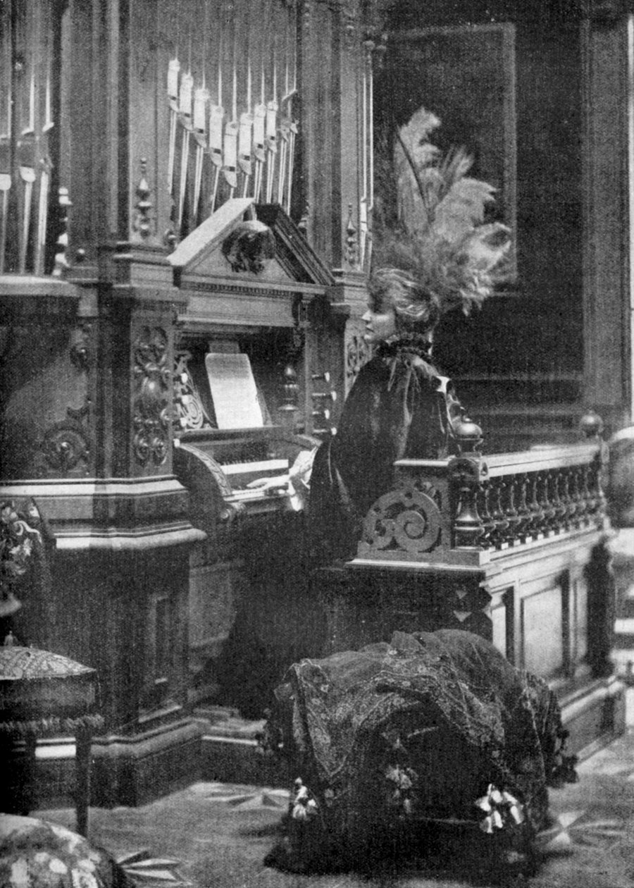 Románia királynője orgonán, 1904 alkotó: Unbekannt