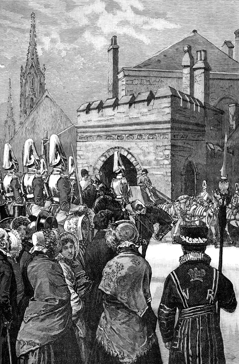 A királynő megnyitja a Parlamentet, 1846, 1900 alkotó: Unbekannt