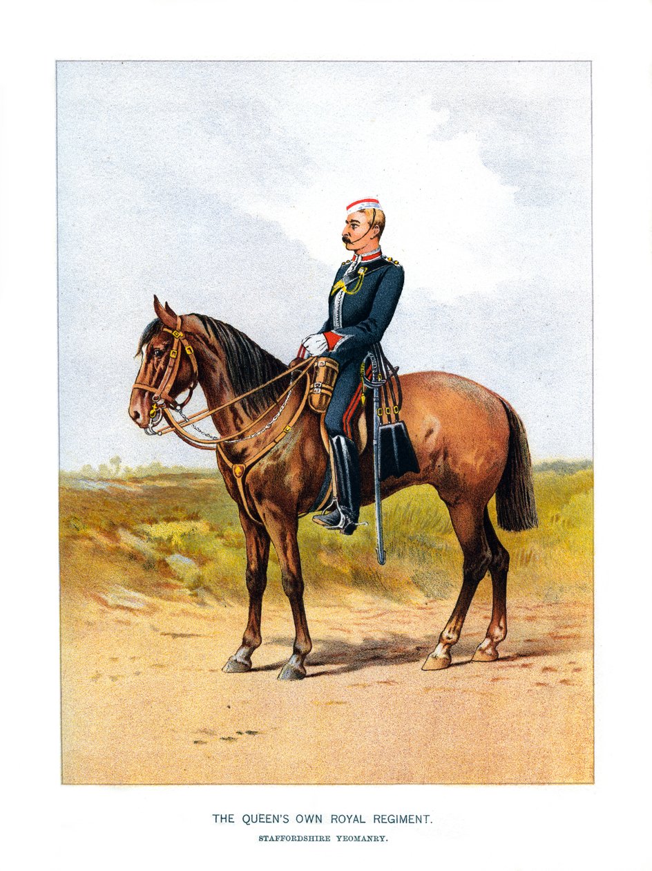 The Queens Own Royal Regiment, Staffordshire Yeomanry, 1890 alkotó: Unbekannt