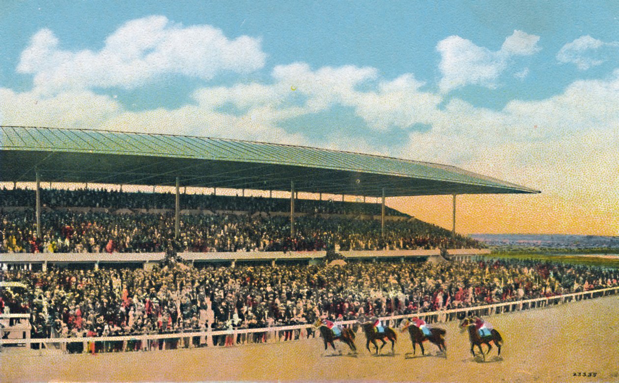 The Race Track, Hialeah, Miami közelében, Florida, USA, 1930-as évek. alkotó: Unbekannt