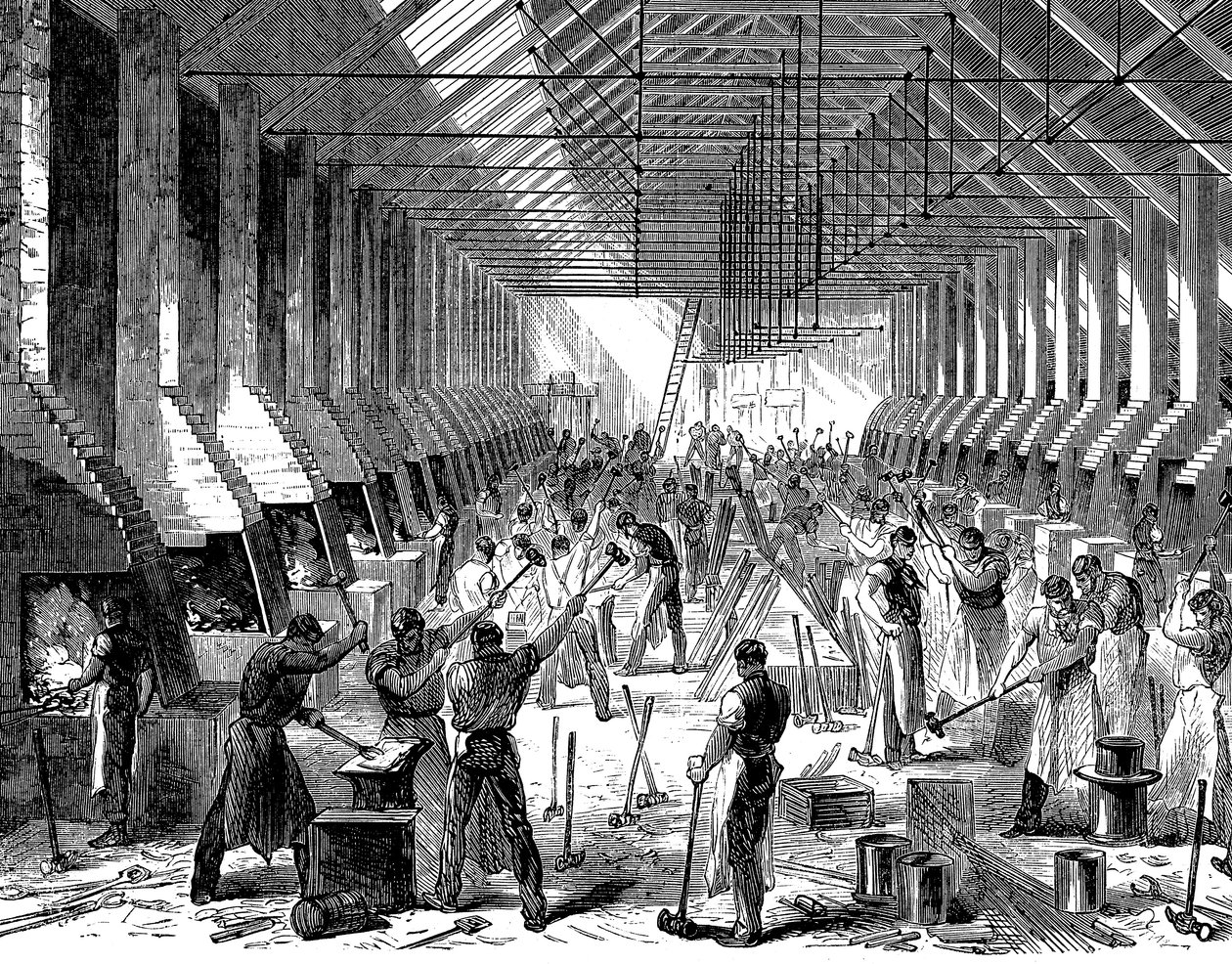 A Railway Carriage Companys működik, Oldbury, West Midlands, 1869 alkotó: Unbekannt