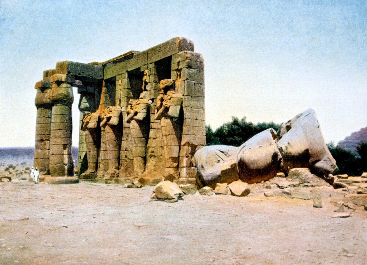 A Ramesseum, Théba, Egyiptom, XX. század alkotó: Unbekannt