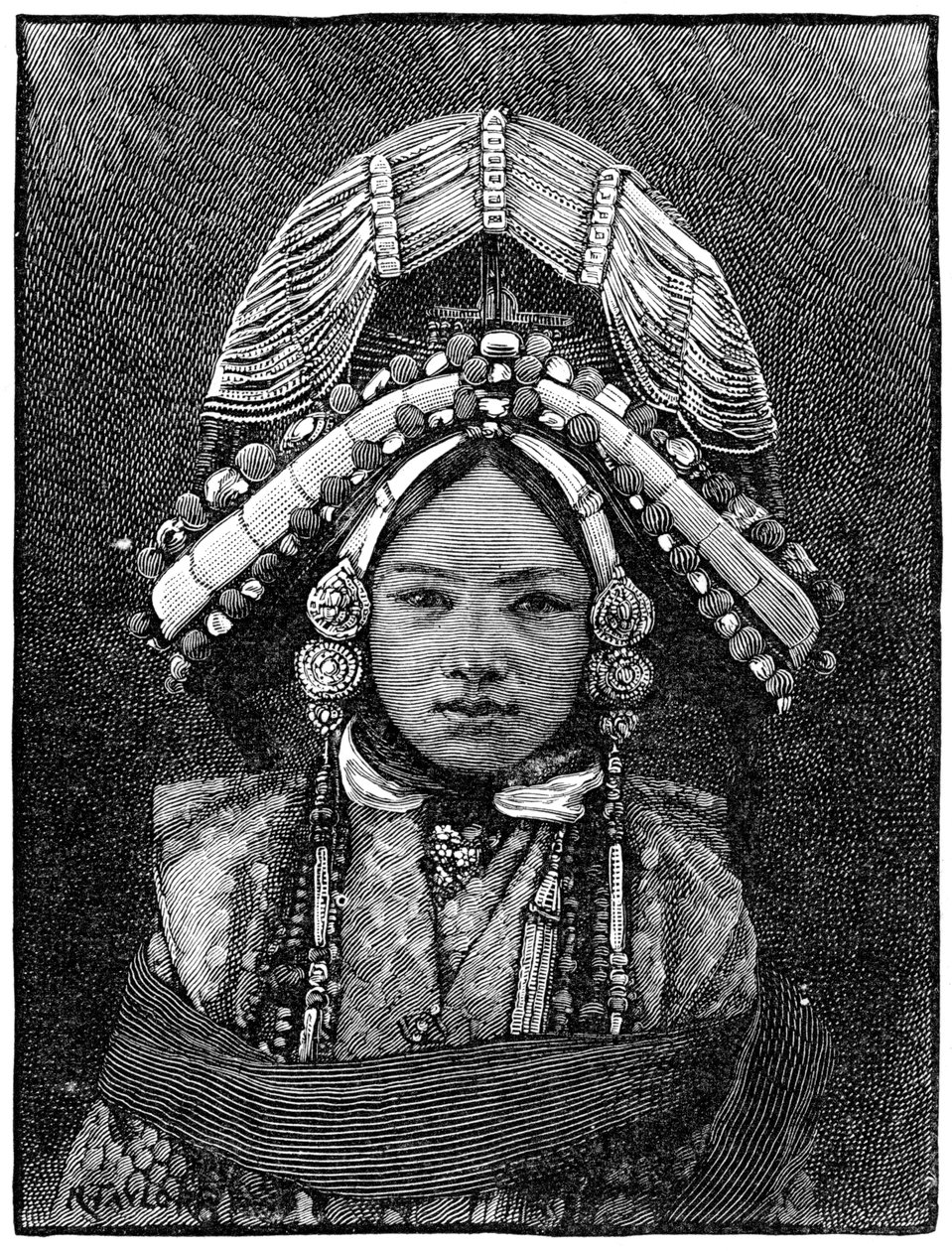 Sikkim Ranee, 1889 alkotó: Unbekannt