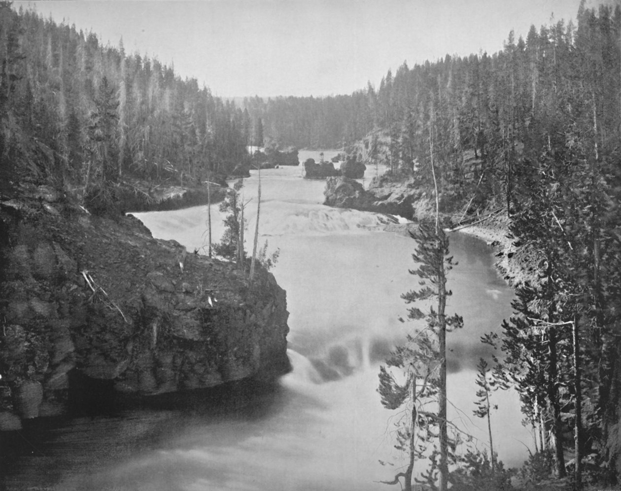 The Rapids of the Yellowstone, 19. század alkotó: Unbekannt