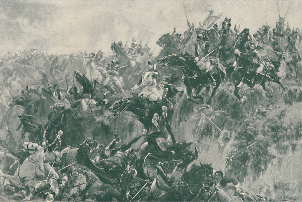 A Waterloo-i szakadék, 1815, 1896 alkotó: Unbekannt
