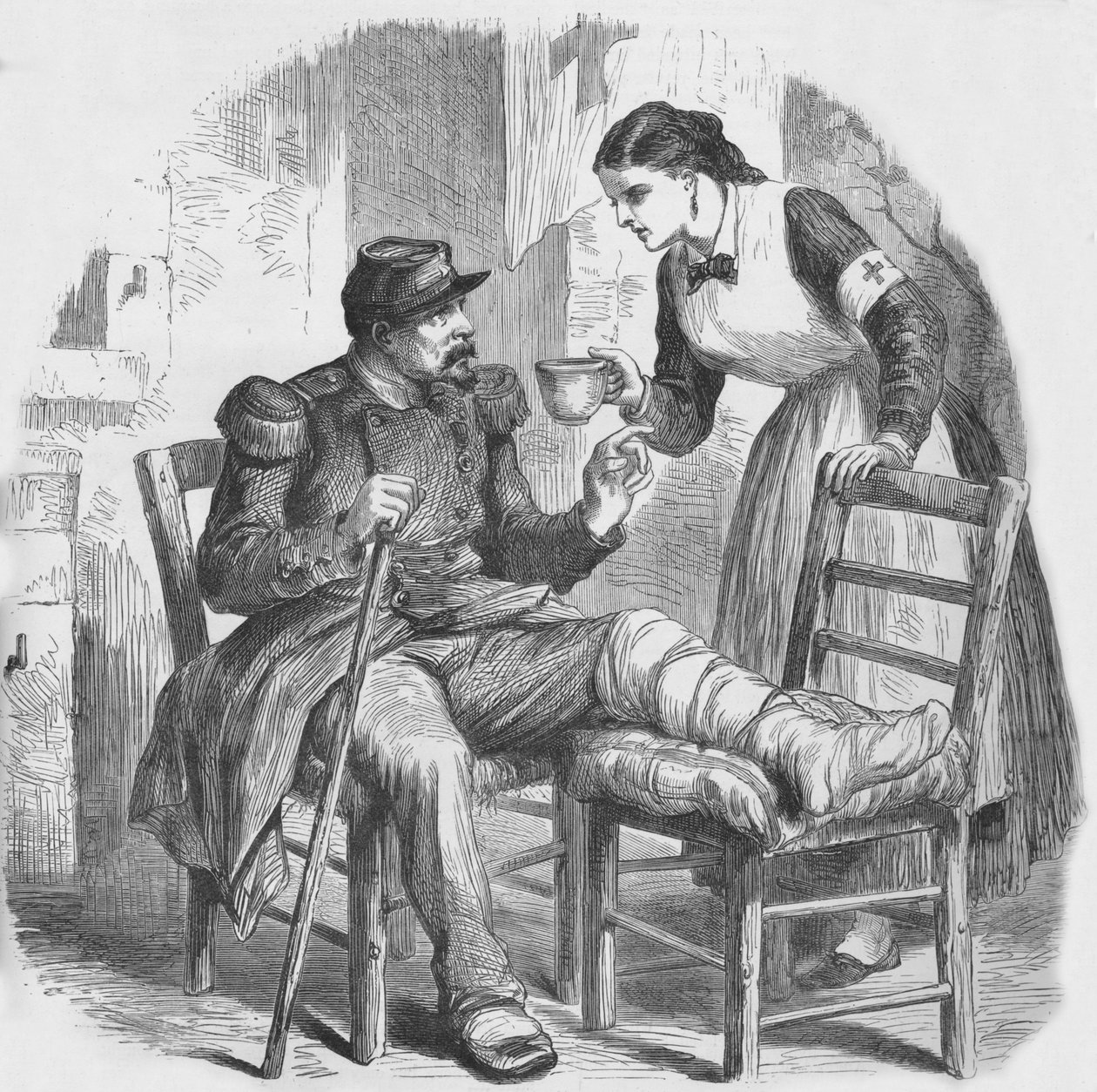 A Vöröskereszt ápolója, 1884 alkotó: Unbekannt