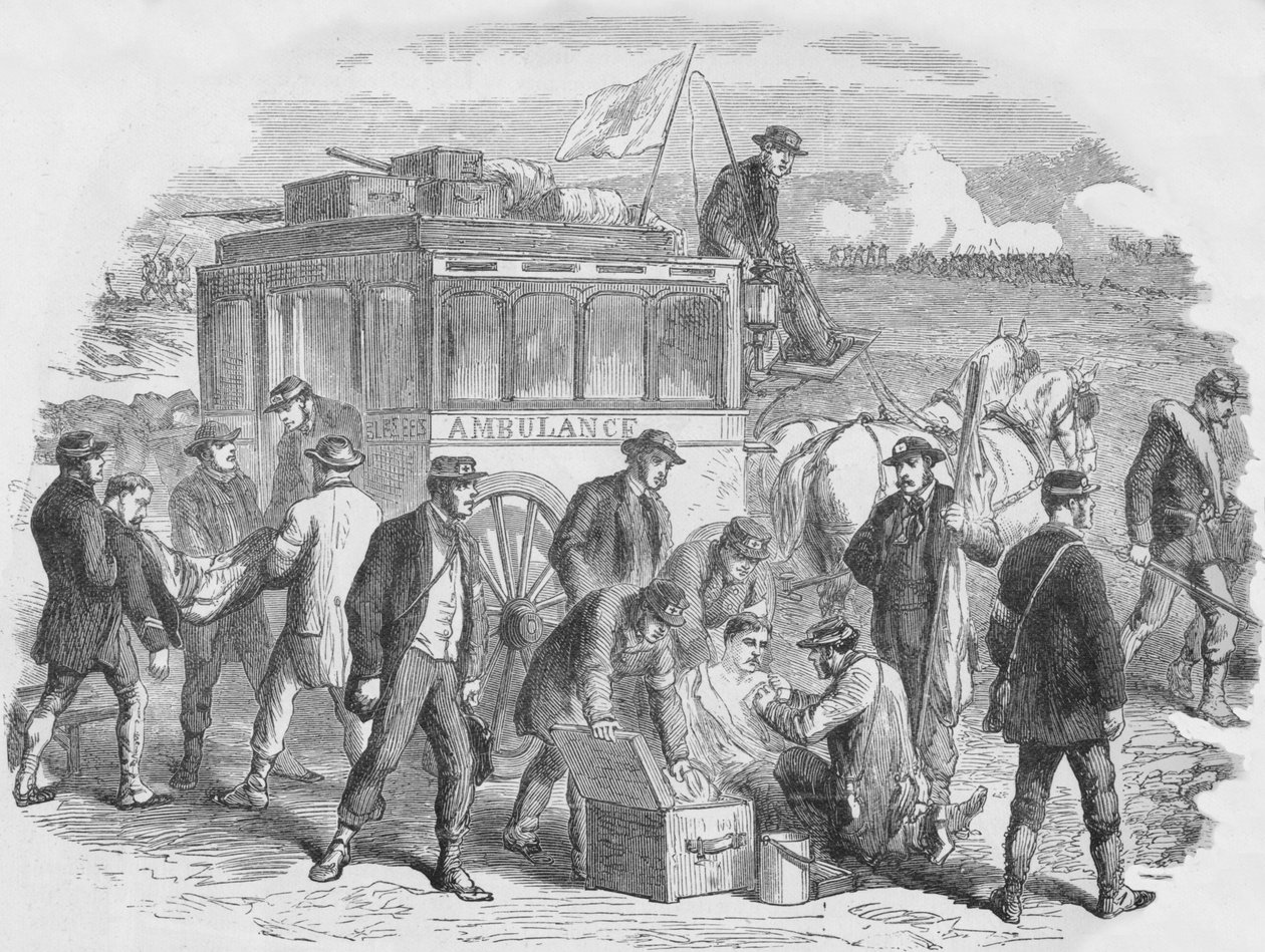 A Vöröskereszt Társasága Párizson kívül dolgozik, 1870, 1884 alkotó: Unbekannt