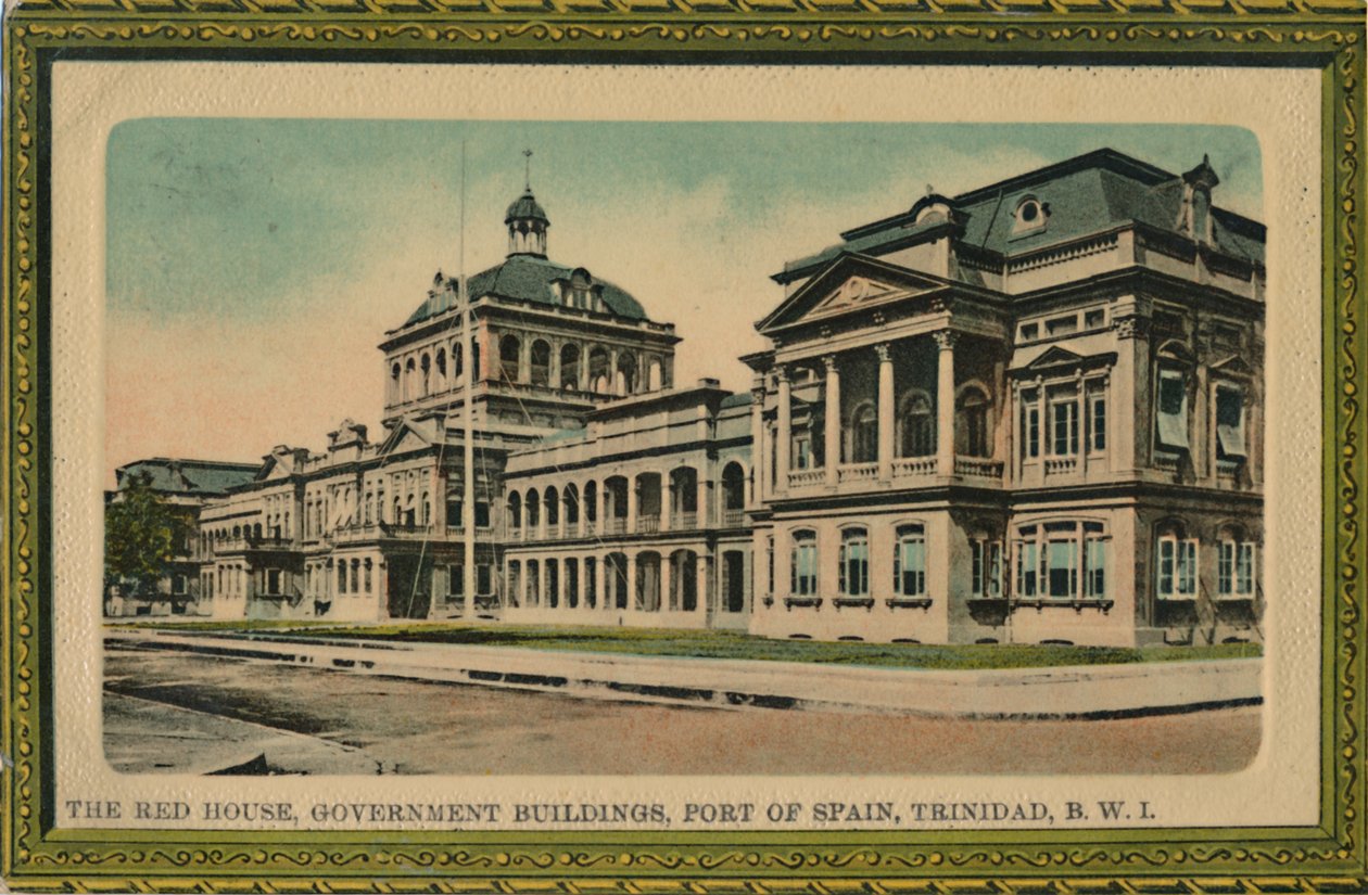 The Red House, Government Buildings, Port of Spain, Trinidad, B.W.I., XX. század eleje. alkotó: Unbekannt