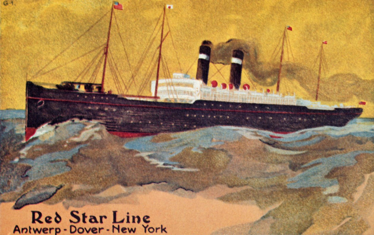 A Red Star Line, c1900. alkotó: Unbekannt
