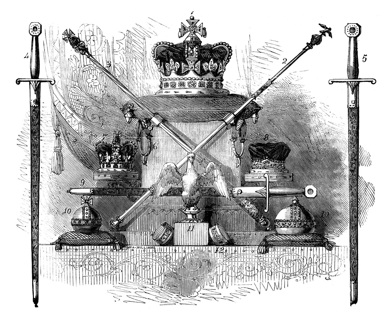 The Regalia of England, c1820 c1895 alkotó: Unbekannt