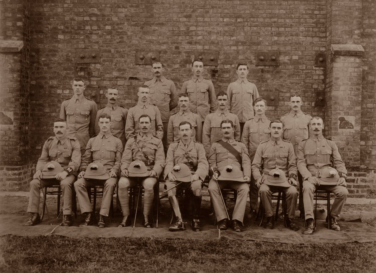 Az 1. Royal Munster Fusiliers ezredrendőrsége, Rangoon, Burma, 1913 alkotó: Unbekannt