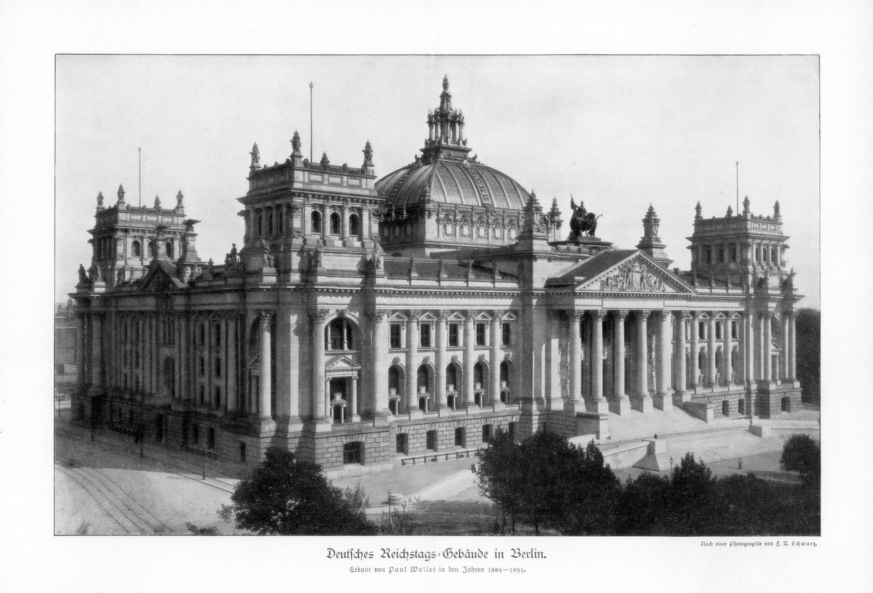 A Reichstag a 19. század végén, 1900 alkotó: Unbekannt