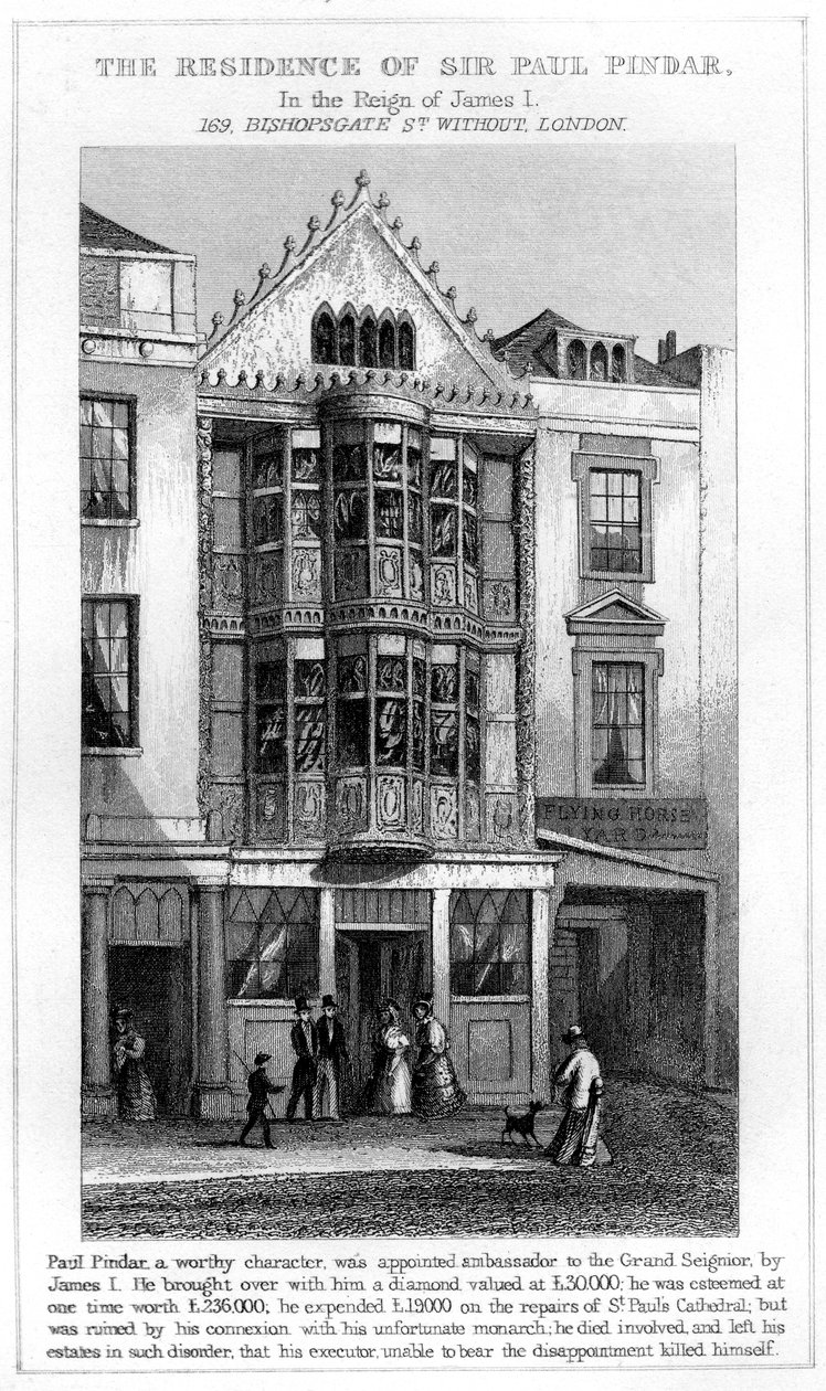 Sir Paul Pindar rezidenciája, Bishopsgate, London City alkotó: Unbekannt