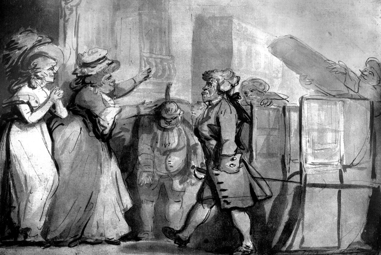 A Szent Jakabból való visszatérés a lovagság kitüntetése után, 1792 alkotó: Unbekannt