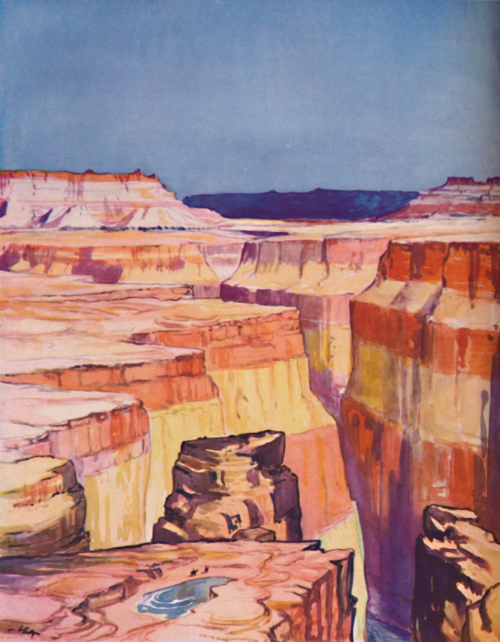 A Colorado-kanyon gazdag színe, 1935 alkotó: Unbekannt