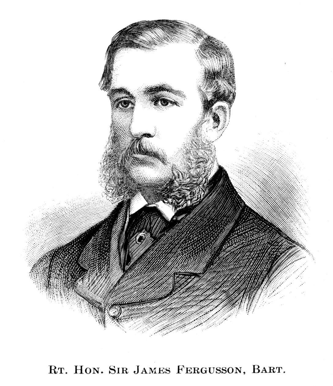 The Right Honorable Sir James Fergusson, 1886 alkotó: Unbekannt