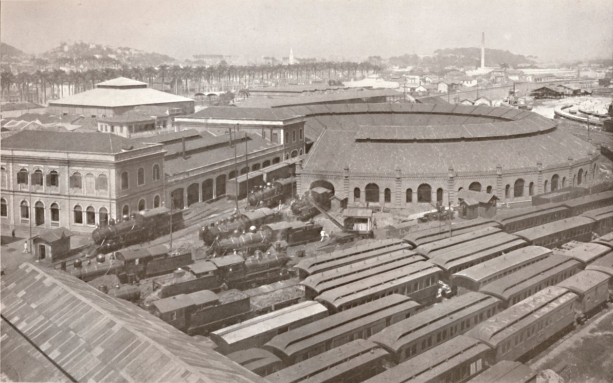A brazil központi vasút Rio de Janeiro végállomása, 1914 alkotó: Unbekannt