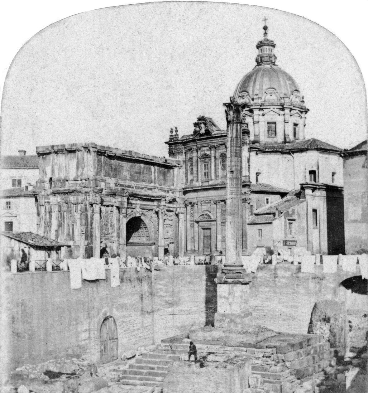 A Forum Romanum, Róma, Olaszország, XX. század eleje alkotó: Unbekannt