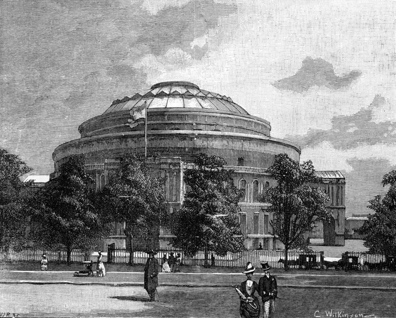 A Royal Albert Hall, Kensington, London, 1900 alkotó: Unbekannt