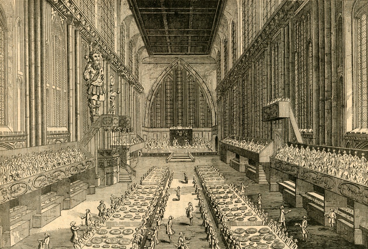 A királyi bankett Guildhallban, 1761, 1897. alkotó: Unbekannt