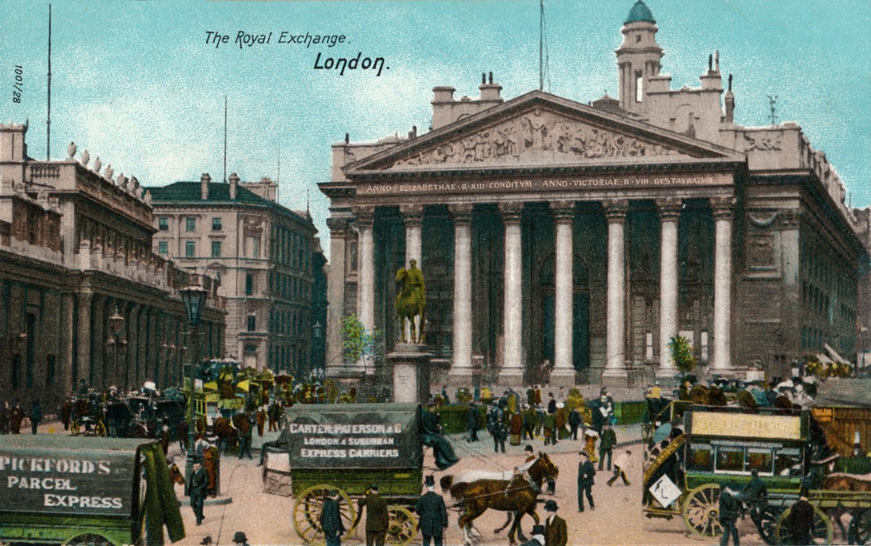 The Royal Exchange, London, 1910 alkotó: Unbekannt