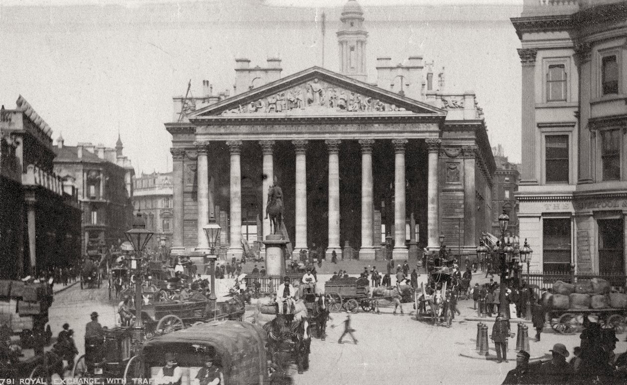 The Royal Exchange, London, 19. század vége vagy 20. század eleje alkotó: Unbekannt
