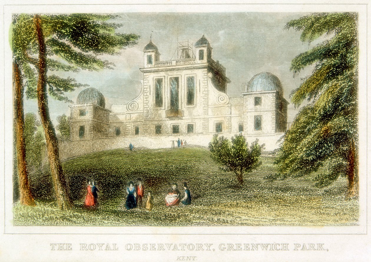 A Royal Greenwich Obszervatórium, Flamsteed House, Greenwich Park, London, 1835 alkotó: Unbekannt