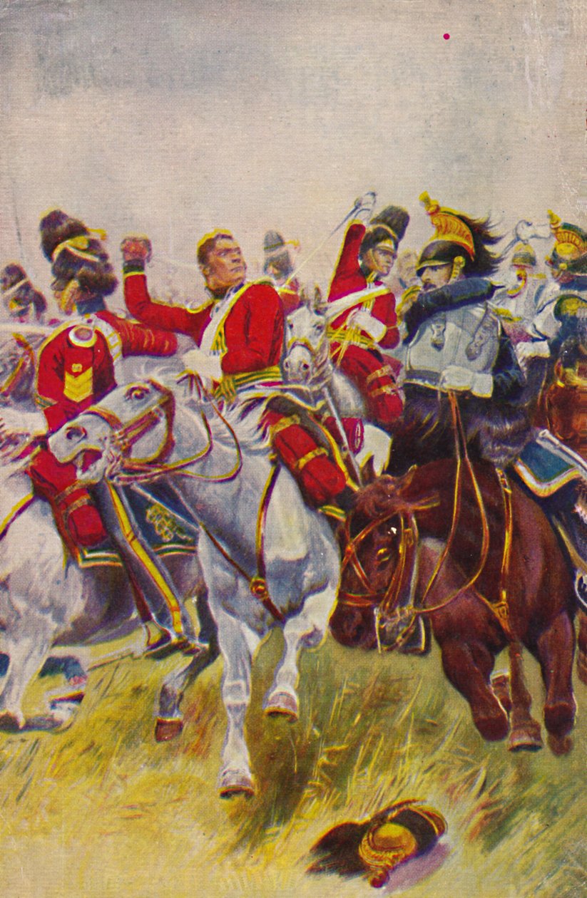 A skót királyi szürkék. A szürkék vádja Waterloo-ban, 1815, 1939. alkotó: Unbekannt