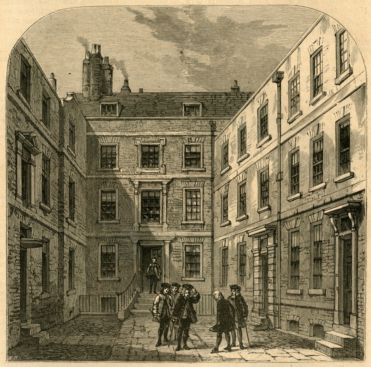 A Royal Societys House Crane Courtban, 1897. alkotó: Unbekannt