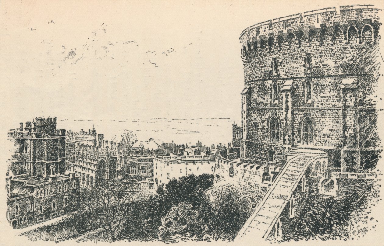 A királyi torony a skót király szállásától, 1895 alkotó: Unbekannt