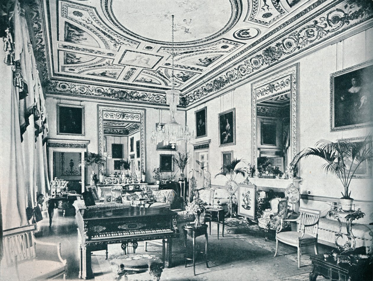 The Salon, Avington, 1908 alkotó: Unbekannt