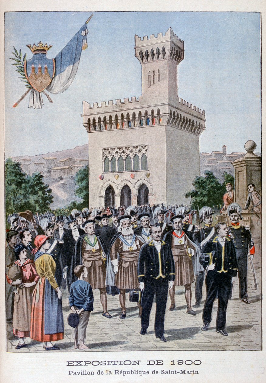 San Marinói pavilon az 1900-as egyetemes kiállításon, Párizs, 1900 alkotó: Unbekannt