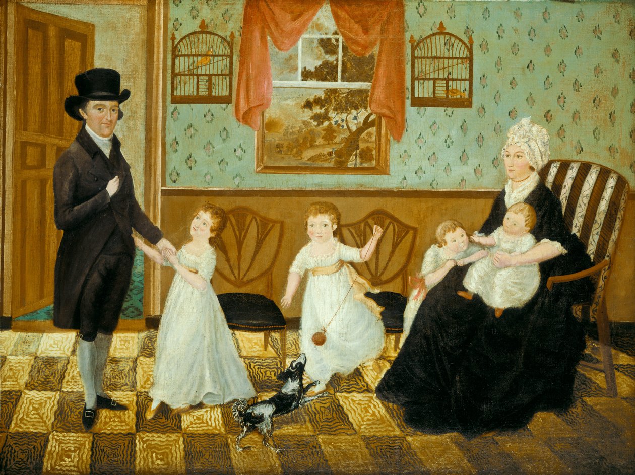 A Sargent család, 1800. alkotó: Unbekannt
