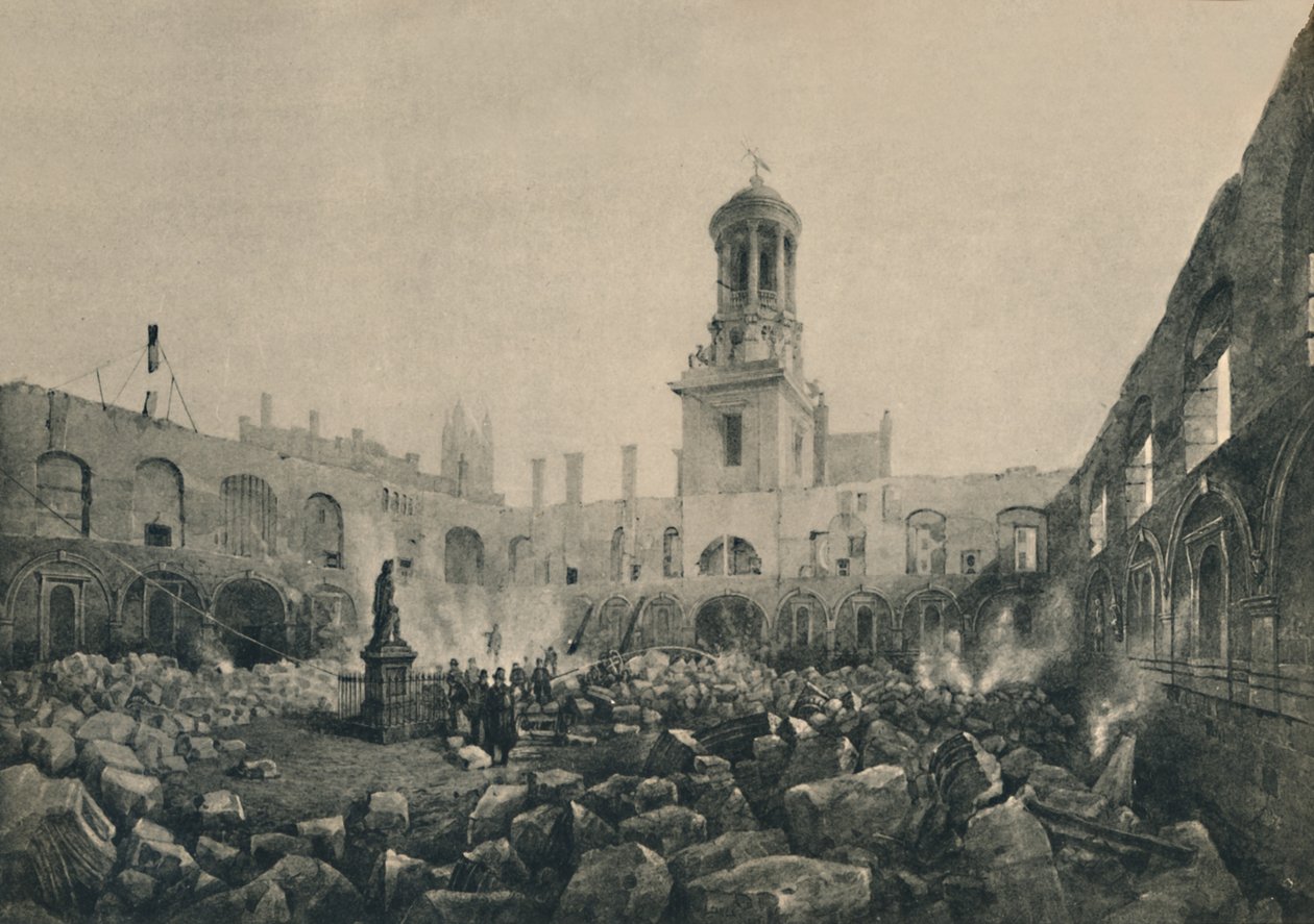 A második királyi csere a tűzvész után 1838-ban, 1928-ban alkotó: Unbekannt