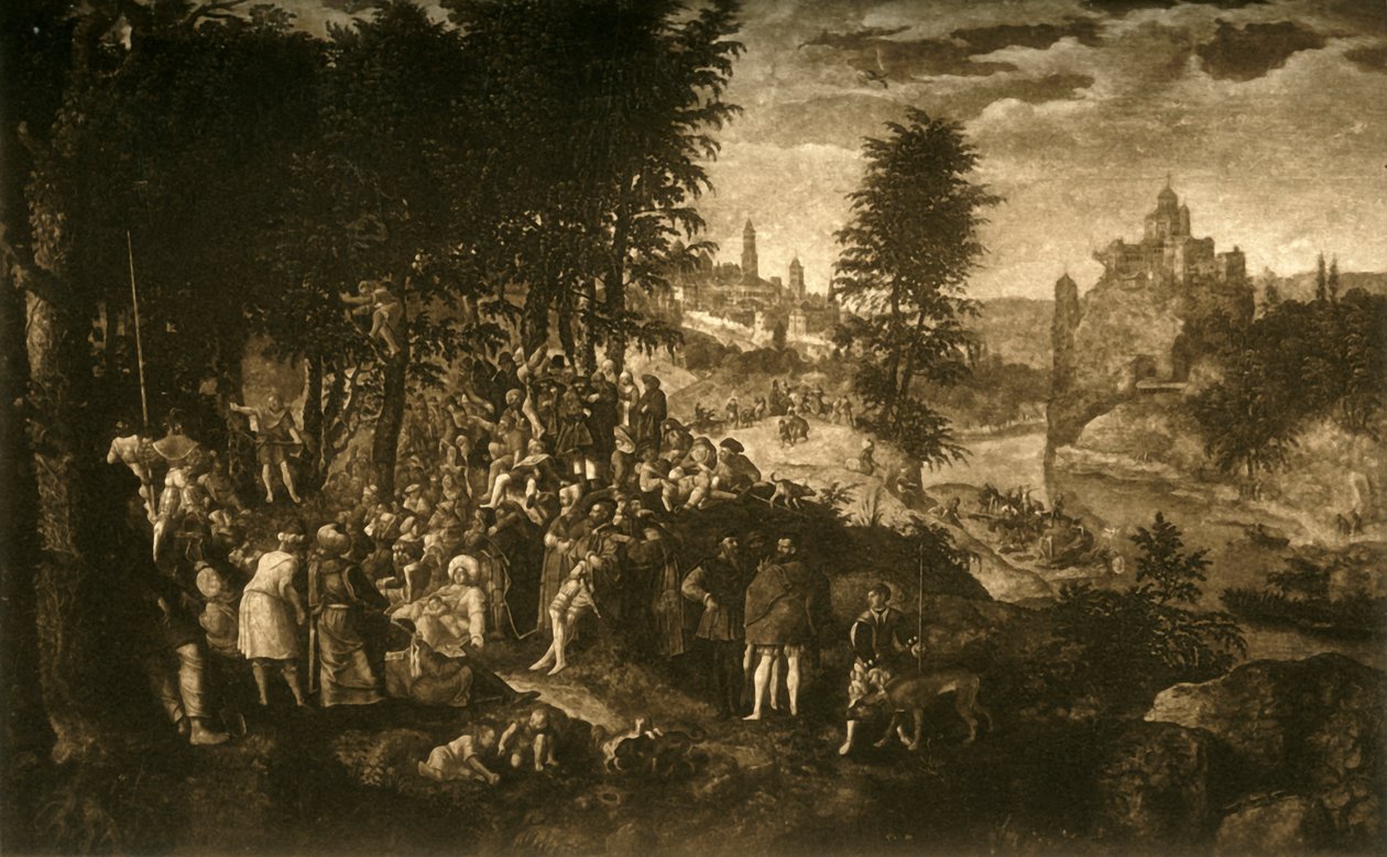 Keresztelő Szent János prédikációja, c1550, 1903. alkotó: Unbekannt