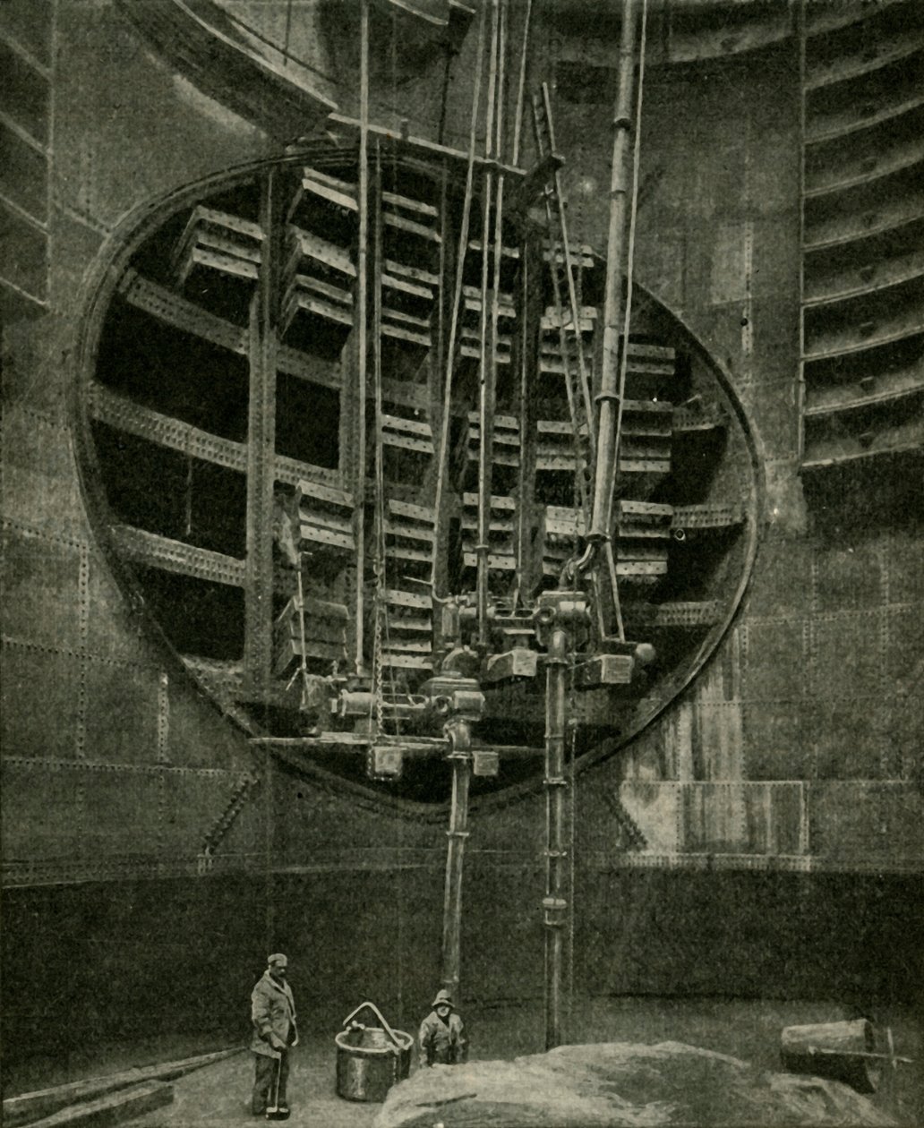 A Blackwall alagút bejáratához vezető akna, 1901. alkotó: Unbekannt