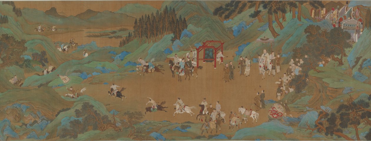 A Shanglin Park: Imperial Hunt, Ming vagy Qing dinasztia, 17. század. alkotó: Unbekannt