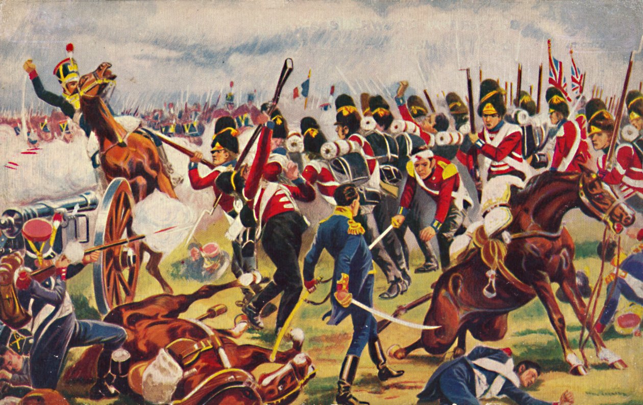 A Sherwood Erdészek. The Advance of The Sherwood Foresters at Salamanca, 1812, 1939. alkotó: Unbekannt