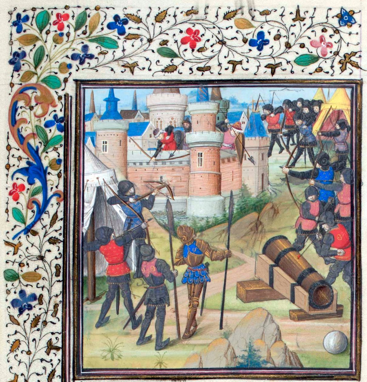 Antiochia ostroma. Türoszi Vilmos miniatúrája a Historiából, 1460-as évek alkotó: Unbekannt