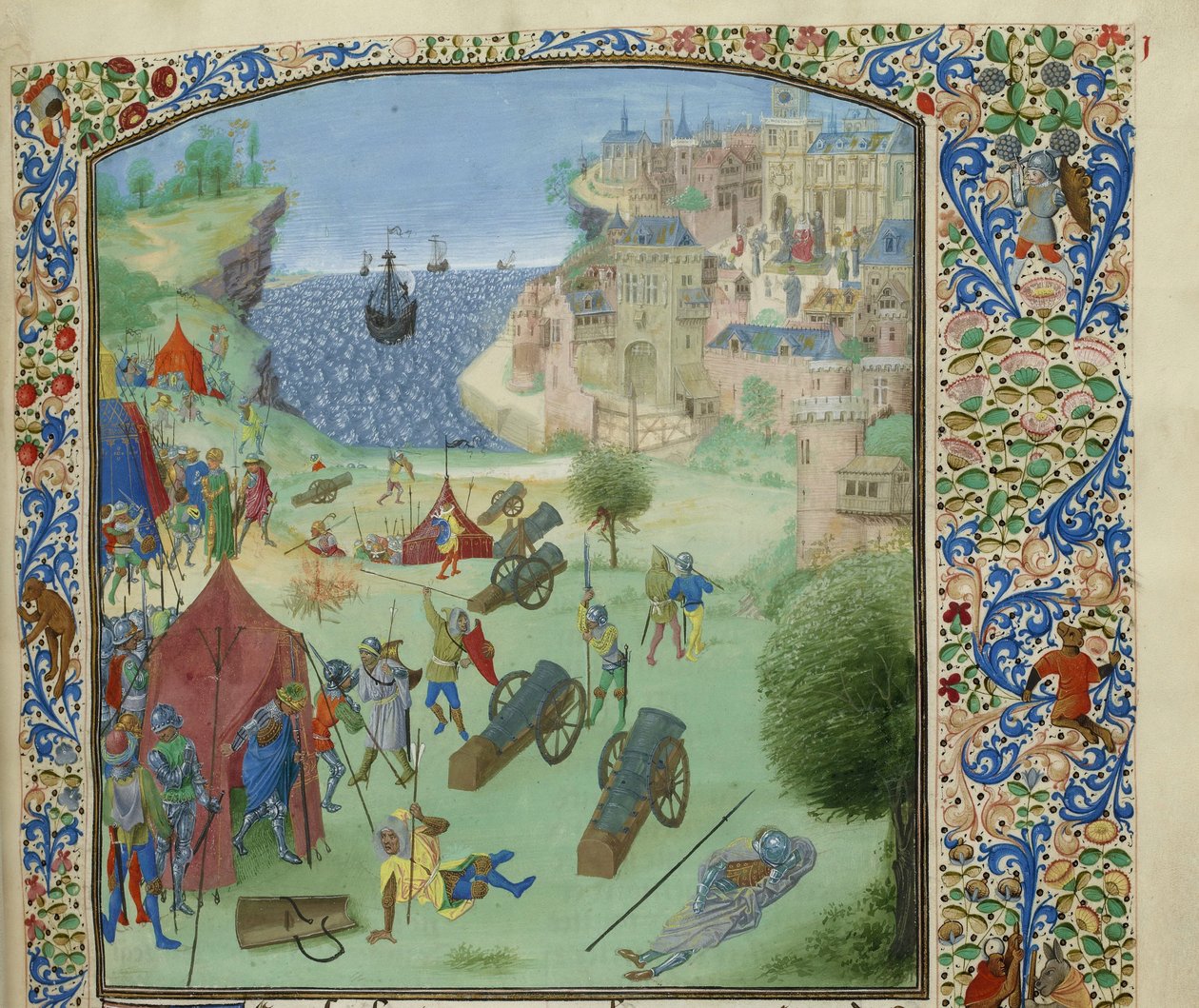Lisszabon ostroma, 1384, kb. 1470-1475. alkotó: Unbekannt