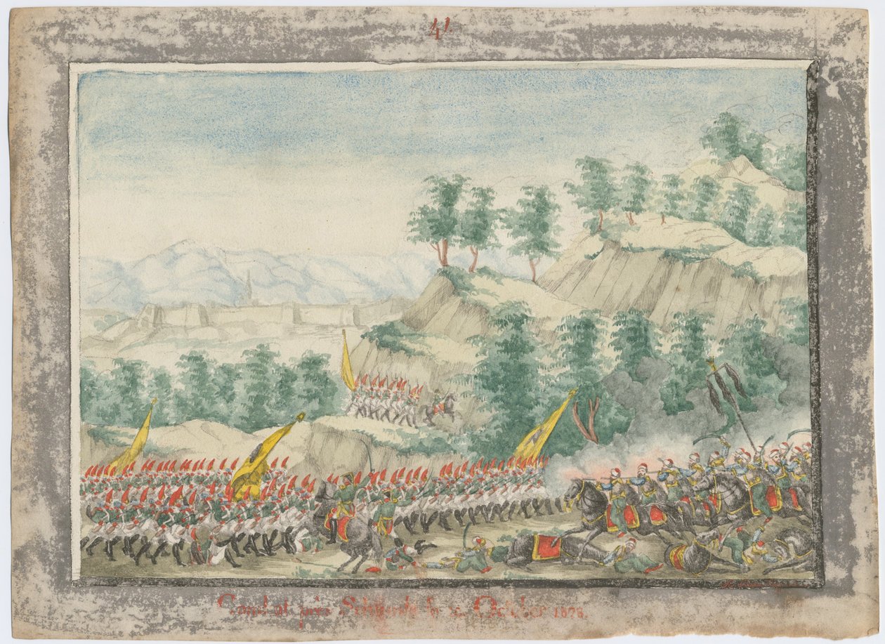 A Shumen erőd ostroma 1828-ban, 1829-ben alkotó: Unbekannt