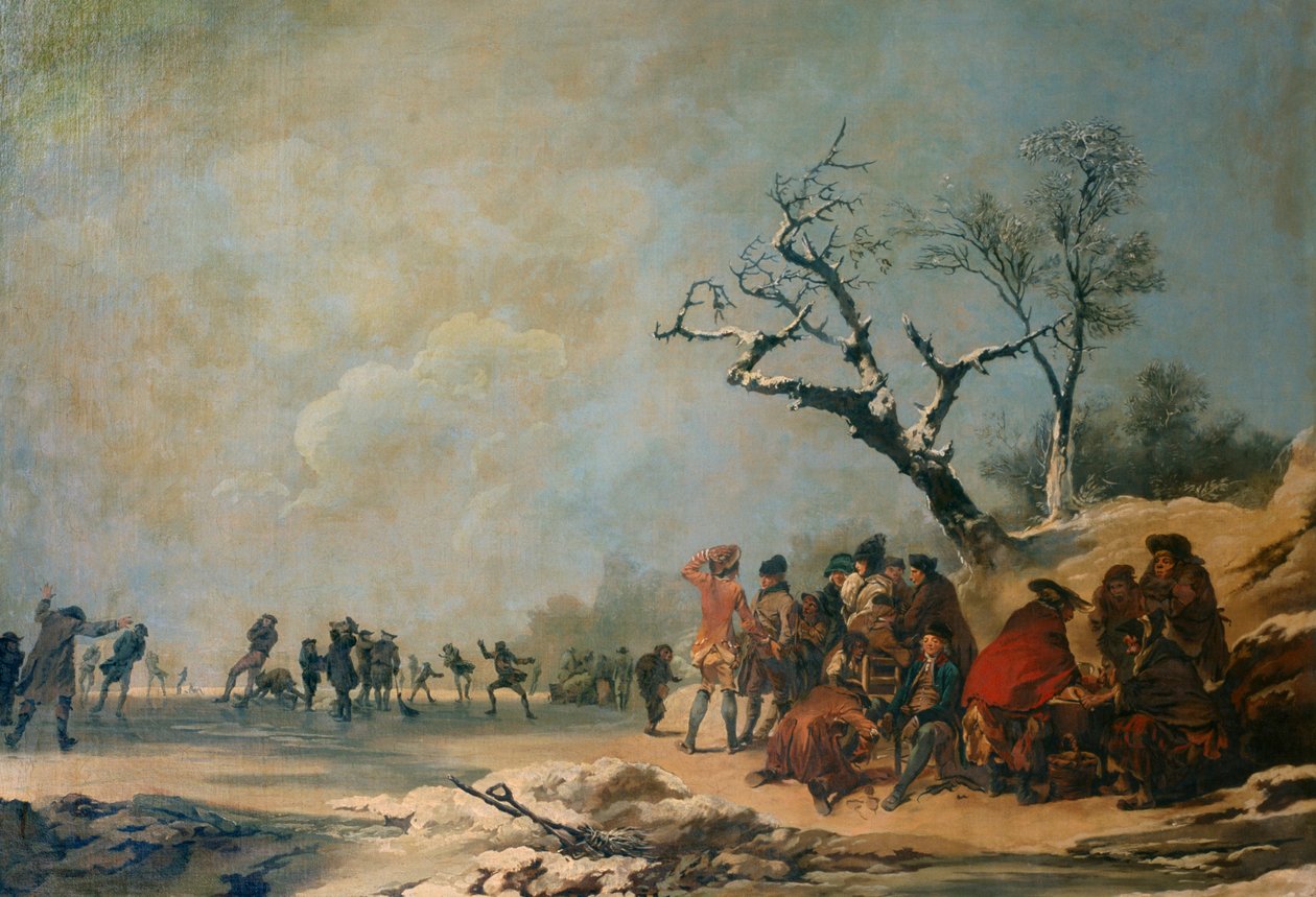 „The Skaters”, 18. vagy 19. század eleje alkotó: Unbekannt