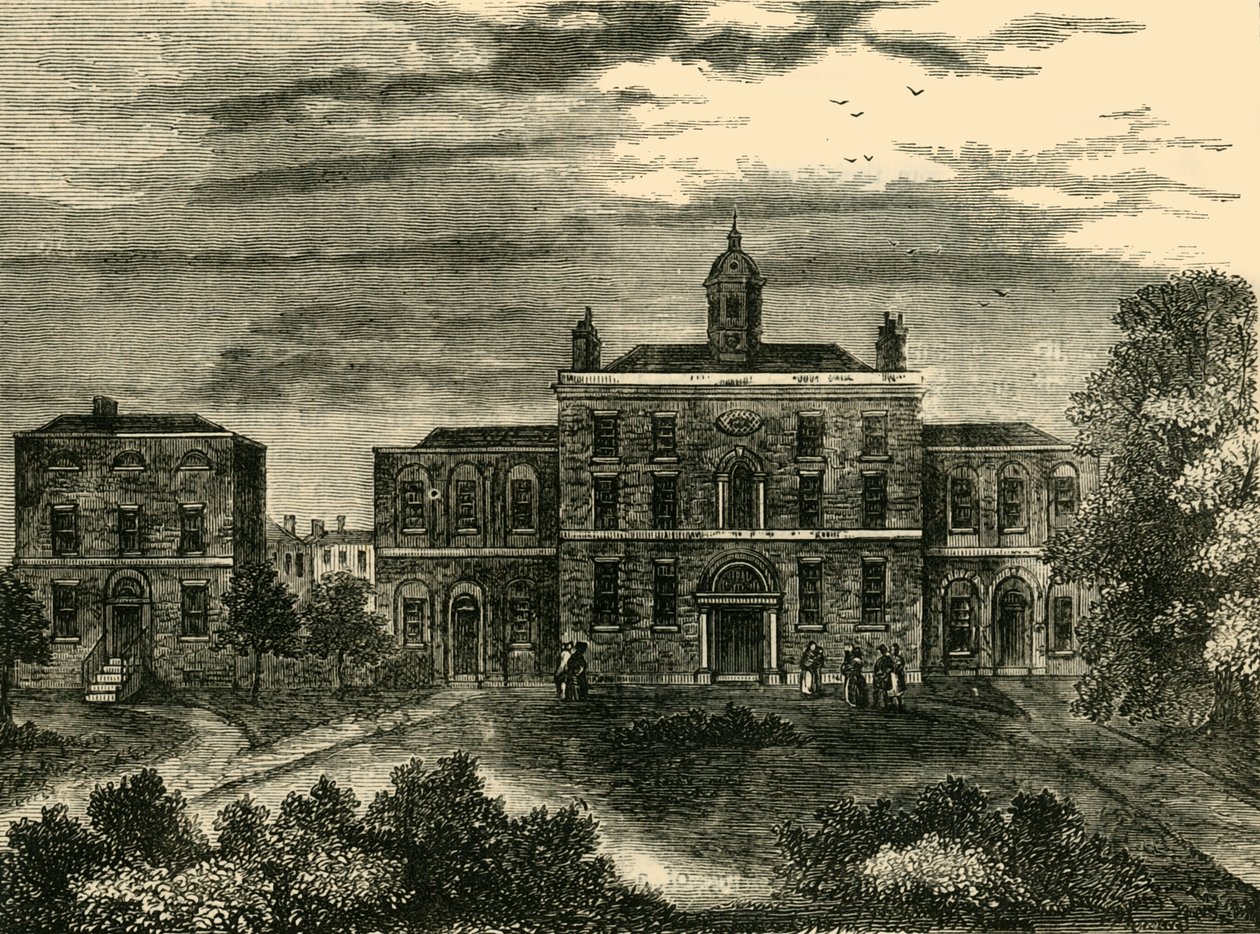 A himlőkórház, Kings Cross, 1800-ban, 1876 körül. alkotó: Unbekannt