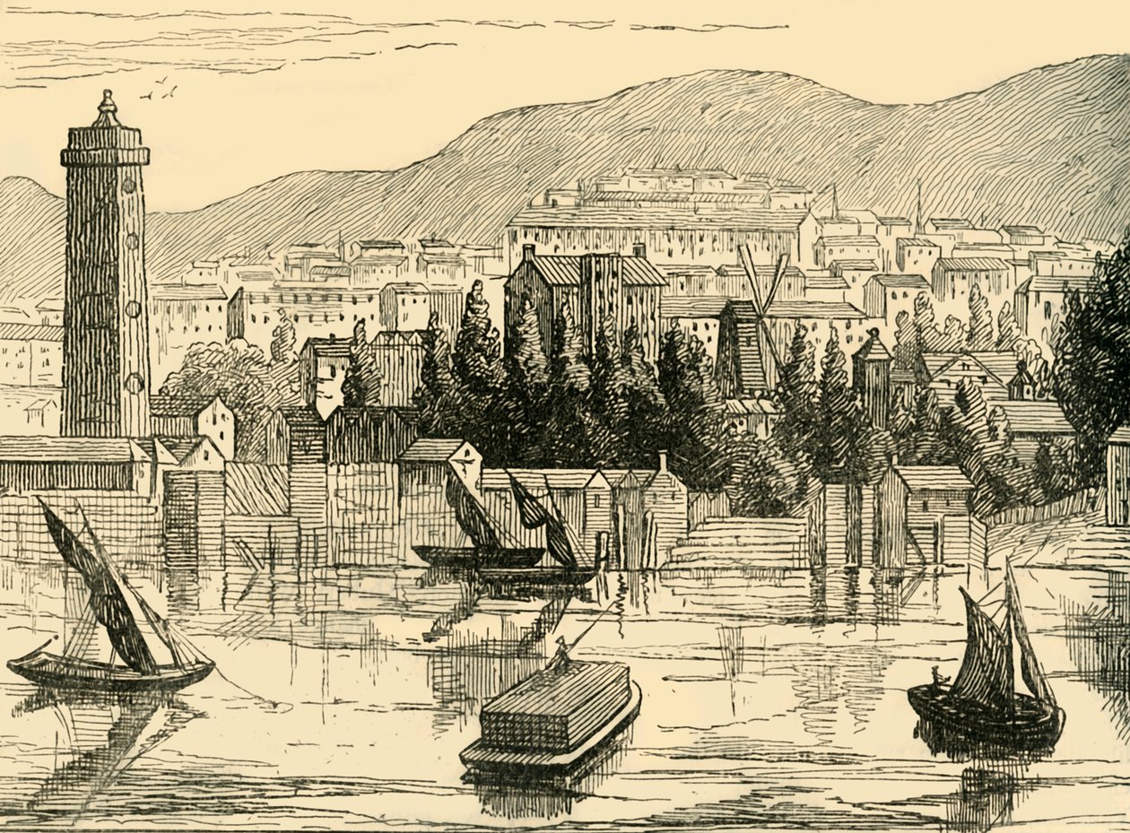 A Temze déli oldala, az Adelphi Terrace-ről készült, 1770, 1878. alkotó: Unbekannt