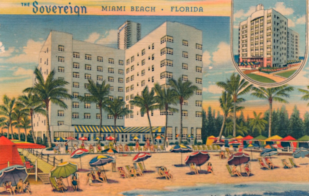 A Szuverén. Miami Beach, Florida, 1940-es évek alkotó: Unbekannt