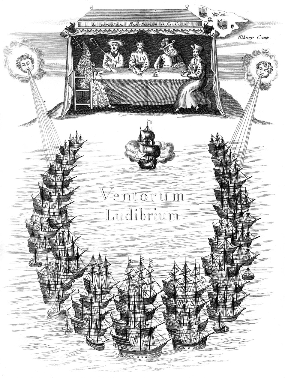 A spanyol armada, 1588 c1850 alkotó: Unbekannt