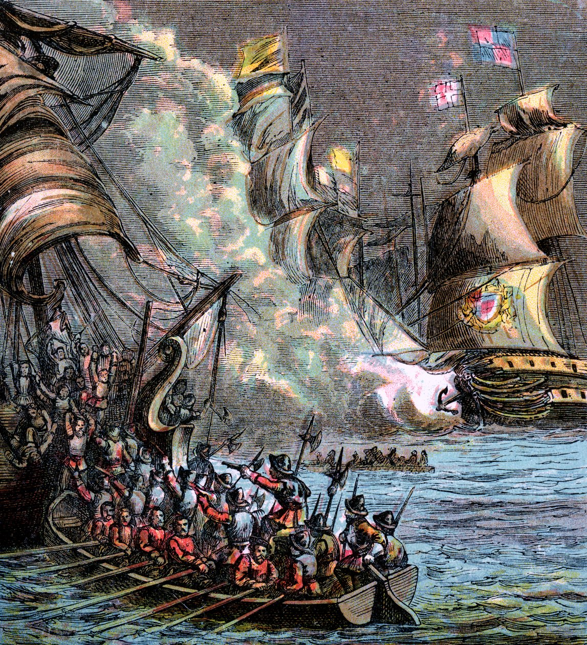 A spanyol armada, 1588, 1850 alkotó: Unbekannt