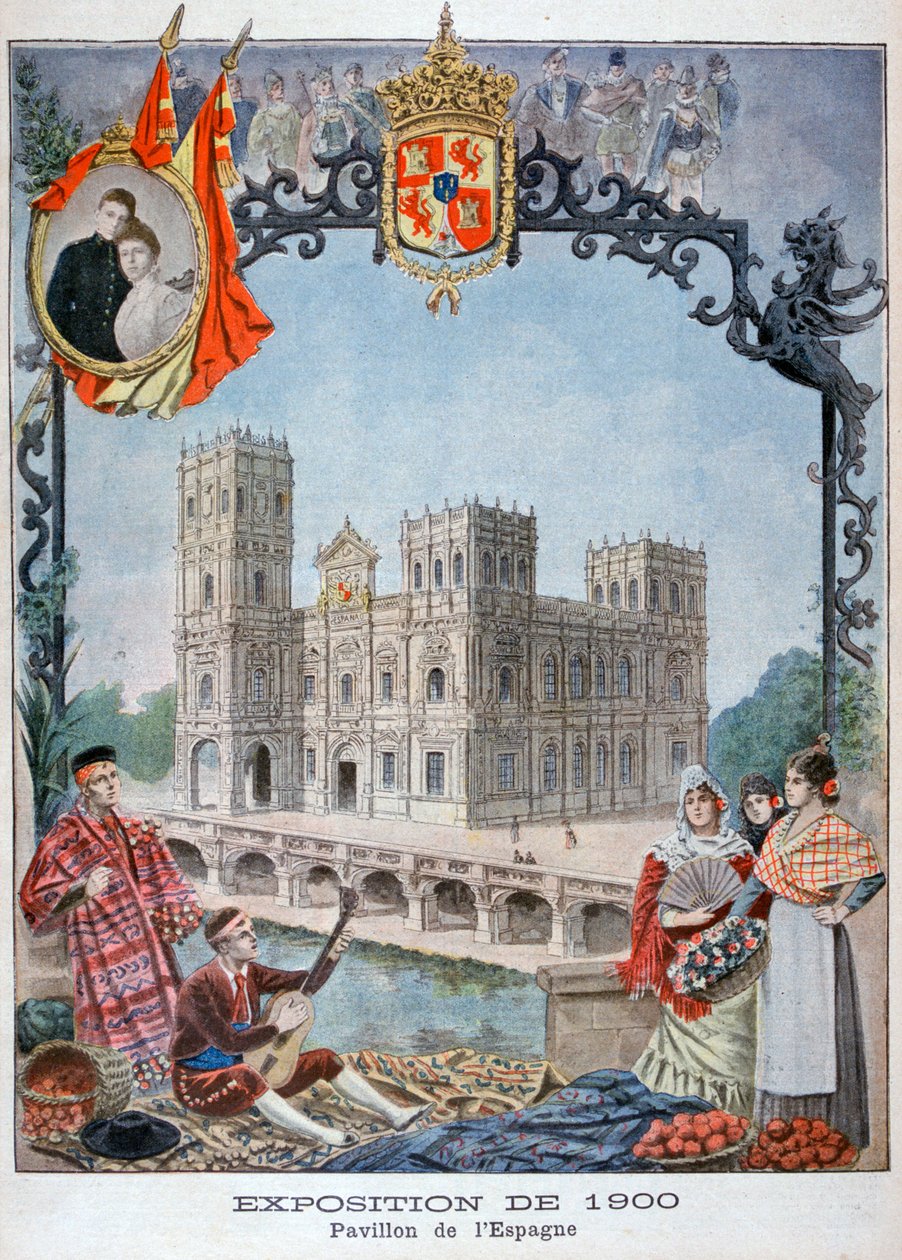 A spanyol pavilon az 1900-as egyetemes kiállításon, Párizs, 1900 alkotó: Unbekannt